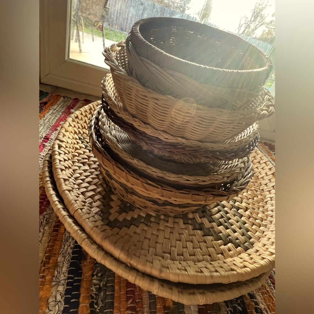 —- VINTAGE BOHO BASKETS—-✨🌙💫